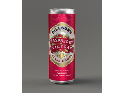 Picture of BILLSON'S, Soda - Raspberry Vinegar Can 355ml