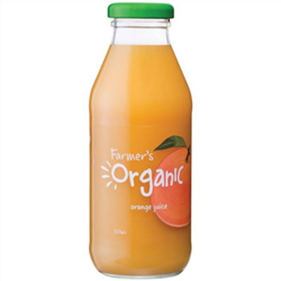 Picture of FARMERS ORGANIC, Juice - Orange 375ml