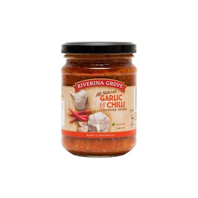 Picture of RIVERINA GROVE, Crushed Garlic & Chilli 240g