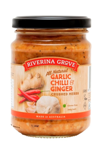 Picture of RIVERINA GROVE, Crushed Garlic - Chilli Ginger 240g