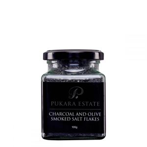 Picture of PUKARA, Salt Flakes - 100g Charcoal & Olive Smoked